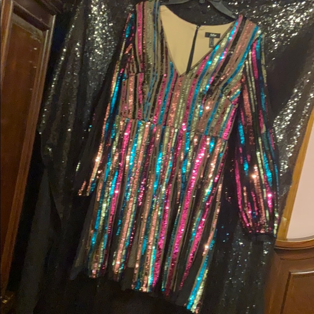 Sequin Multicolor mini dress